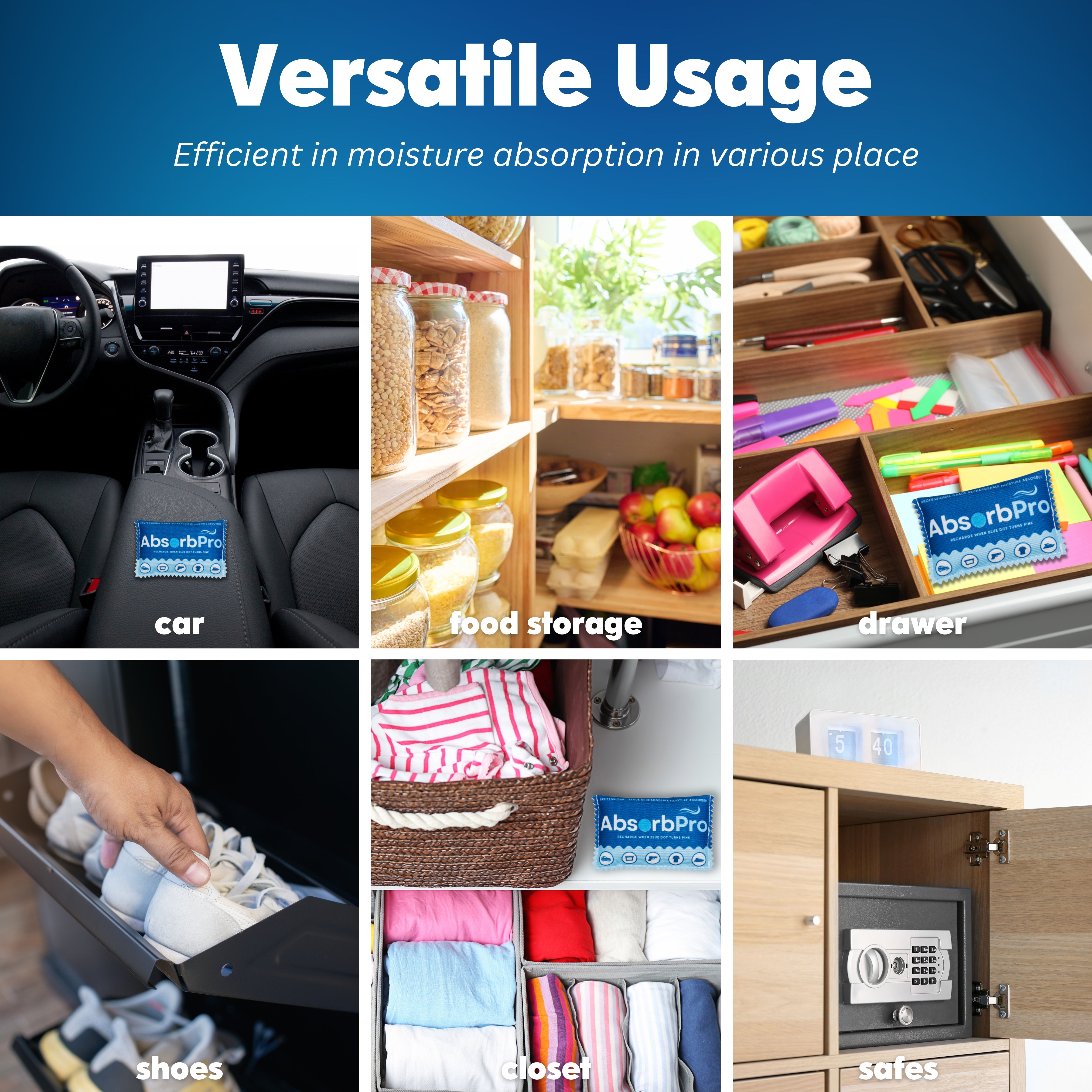 What is a disposable moisture absorber?